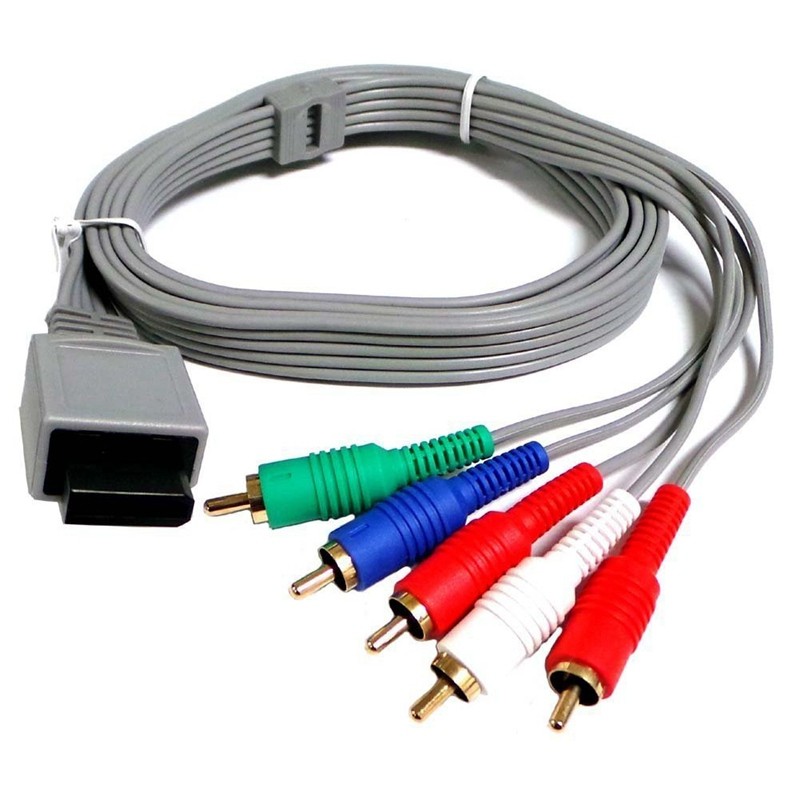 Puede soportar alojamiento cortador AV Cable 5 Componentes Consola HDTV Para Nintendo Wii Conector de WII a TV