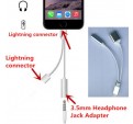 CABLE LIGHTNING AURICULARES JACK 3.5MM AUDIO + CARGA PARA IPHONE 7 6 ADAPTADOR