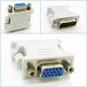 Adaptador Conversor de DVI-D 24+1 pines Dual-LINK Macho VGA A Hembra 15 Pin