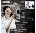 Remax Estudio de Grabacion Soporte Ajustable de Micrófono Filtro Pop 360º Movil