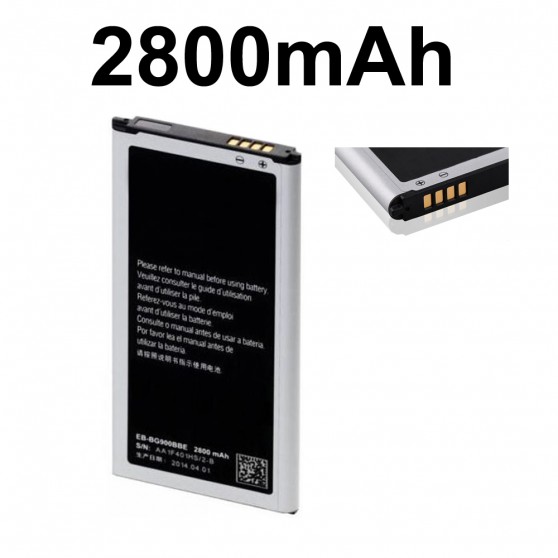 Bateria para Samsung Galaxy S5 i9600 SM-G900 2800mAh Repuesto Batería Interna