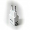 Cargador de red casa pared doble USB 3100mAh para smartphone Tablet ebook