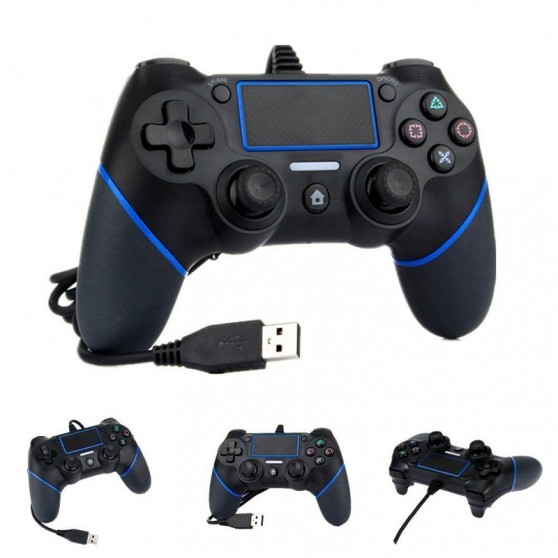 MANDO CON CABLE GAMEPAD PARA SONY PLAYSTATION PS4 DOUBLESHOCK WIRED CONTROLLER