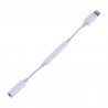 CABLE ADAPTADOR LIGHTNING AURICULARES AUDIO JACK PARA IPHONE 7 8 CONTROL VOLUMEN