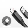 CABLE DE DATOS USB CONECTOR REVERSIBLE 2 en 1 IOS Y MICRO USB ANDROID LIGHTNING