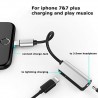 CABLE 2 EN 1 ADAPTADOR DE AUDIO Y CARGA PARA IPHONE 5 6 7 8 IPHONE X