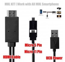 CABLE MHL 3M MICRO USB A HDMI 1080P HDTV PARA SAMSUNG S5 S6 S4 NOTE 3 2 4