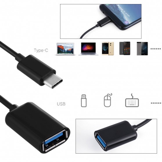 CABLE DE DATOS USB-C 3.1 TIPO C TYPE C A USB 2.0 CABLE