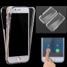 FUNDA GEL TRANSPARENTE TAPA DELANTERA TACTIL Para IPHONE 7 4,7" FLIP GEL COVER