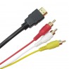 CABLE ADAPTADOR HDMI MACHO A 3 RCA MACHO 1.5 METROS