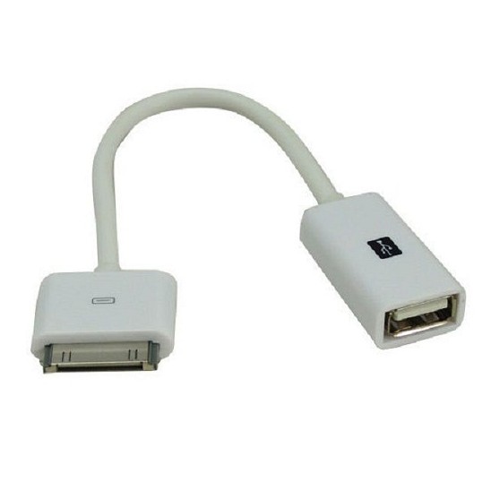 ADAPTADOR CABLE CONEXION OTG USB HEMBRA PARA IPAD 3-IPAD 2-IPHONE 4S ON THE GO